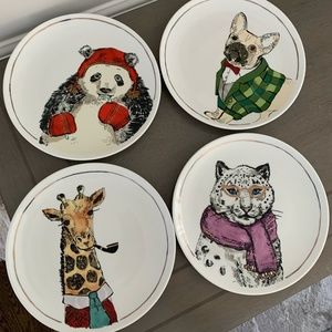 Plates -The Cellar- Set of 4-Neman Marcus New